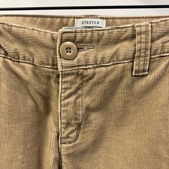 Old Navy Vintage Y2K Low‎ Rise Stretch Boot Cut Corduroy Khaki Pants Womens 4 - Picture 3 of 11